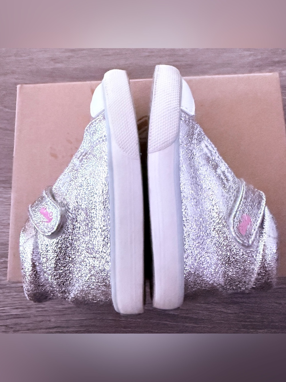 See Kai Run Drew Silver High Top Sneakers - Picture 6 of 7